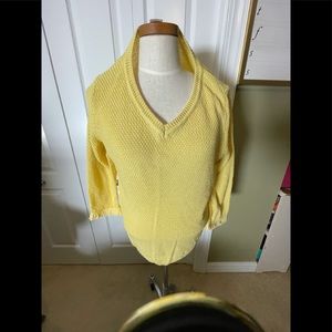 Talbots  yellow Knit Sweater.